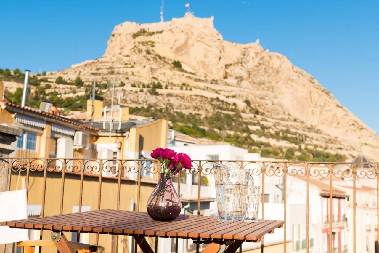 Alc - Stylish Studio With Fantastic Terrace, Old Town Alicante Buitenkant foto