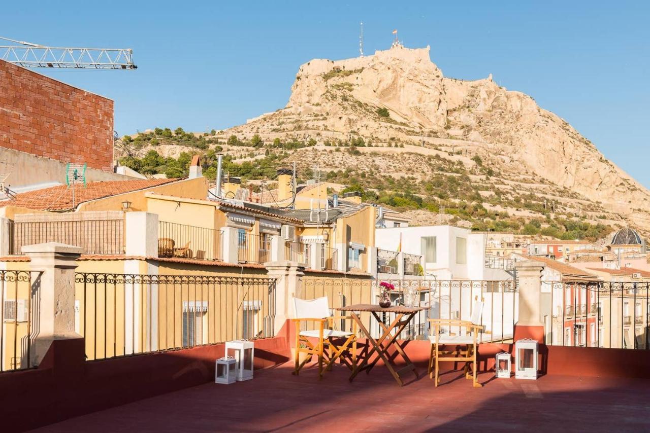 Alc - Stylish Studio With Fantastic Terrace, Old Town Alicante Buitenkant foto